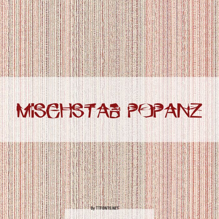 Mischstab Popanz example